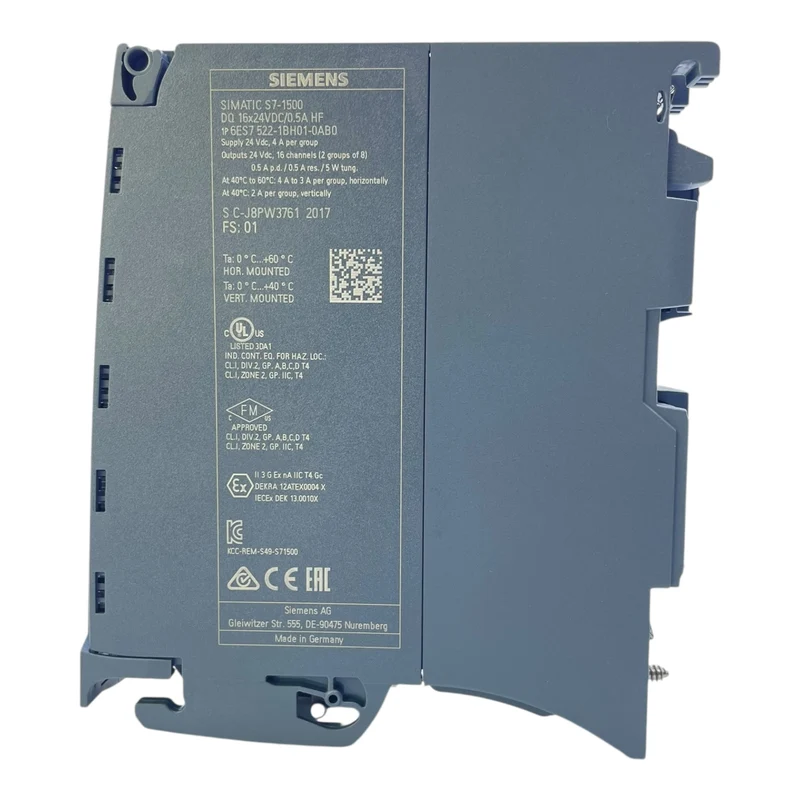 Siemens S7-1500 Ausgangskarte DQ Modul 6ES7522-1BH01-0AB0 16DO 24VDC 0,5A HF