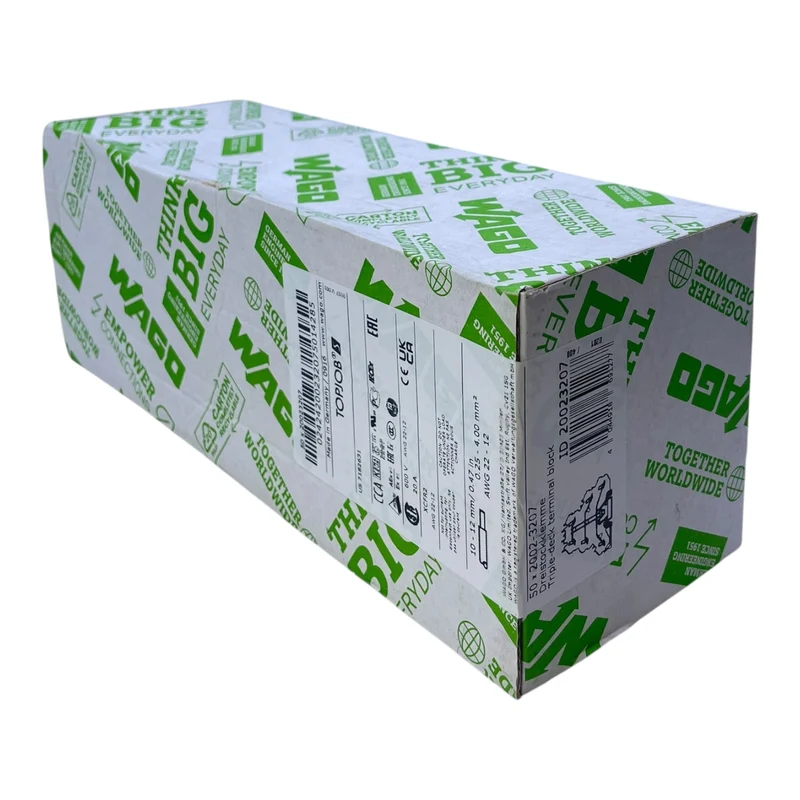 WAGO Dreistockklemme Schutzleiterklemme 2002-3207 TOPJOB S 20A 500V VE: 50 Stück