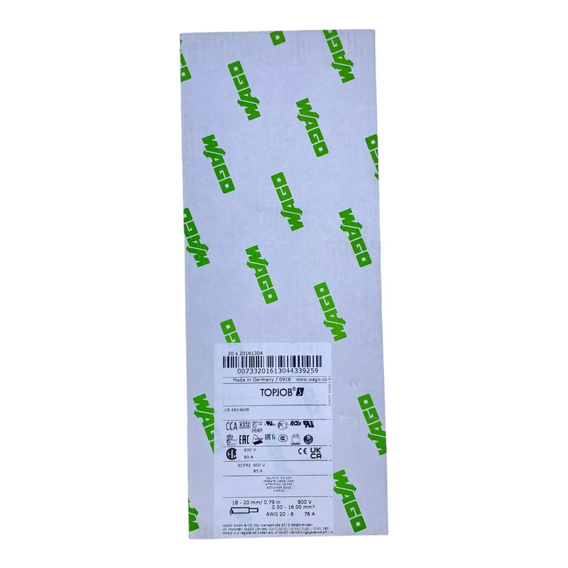 WAGO 3-Leiter-Durchgangsklemme 2016-1304 800V 85A VE:21 Stk