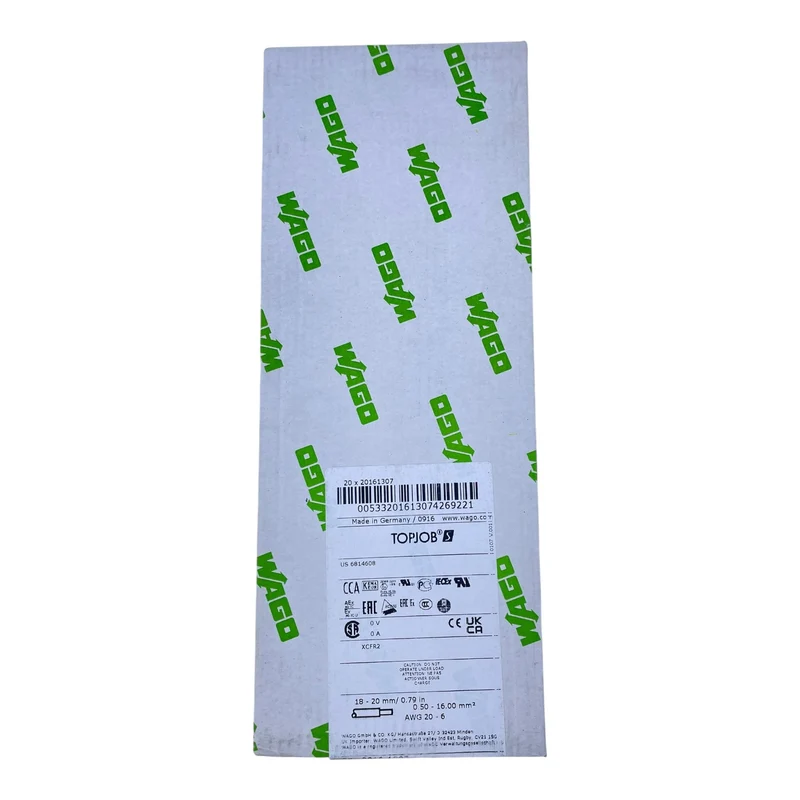 WAGO Schutzleiterklemme 16mm² 2016-1307 VE:20 Stück