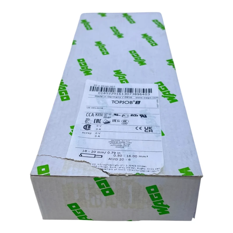 WAGO Schutzleiterklemme 16mm² 2016-1307 VE:18 Stück