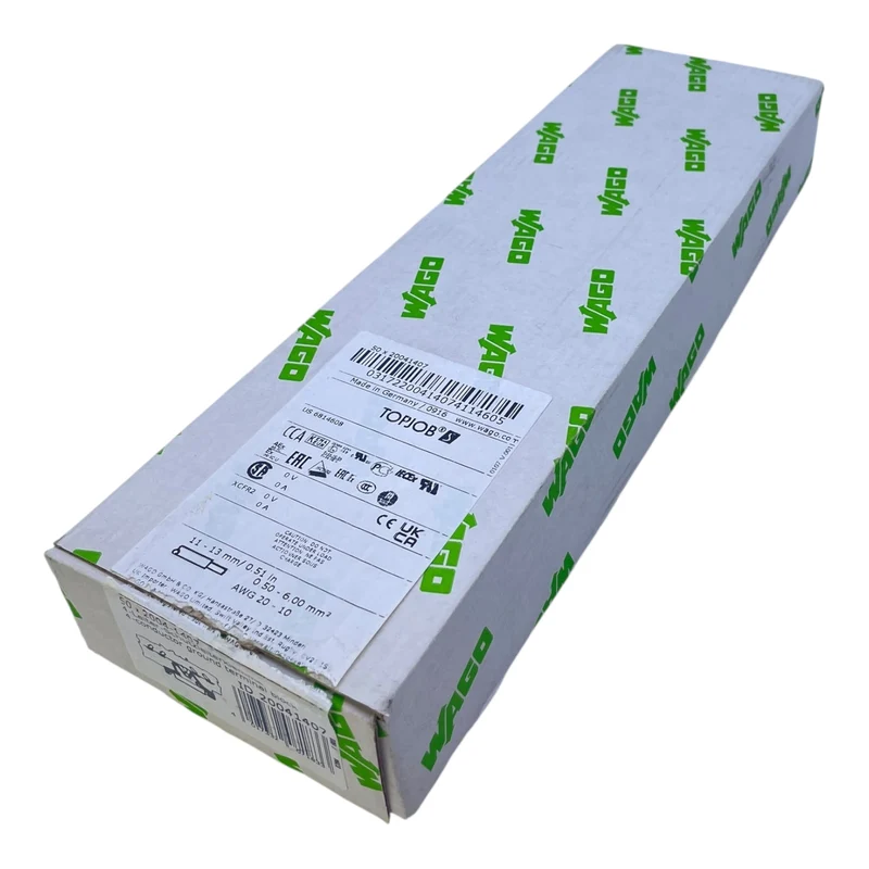 WAGO 4-Leiter-Schutzleiterklemme 2004-1407 6mm² TOPJOB S grün-gelb VE:22Stk