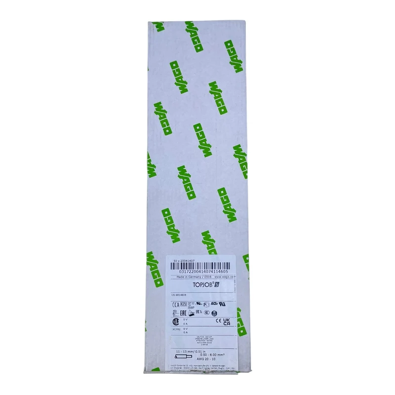 WAGO 4-Leiter-Schutzleiterklemme 2004-1407 6mm² TOPJOB S grün-gelb VE:22Stk