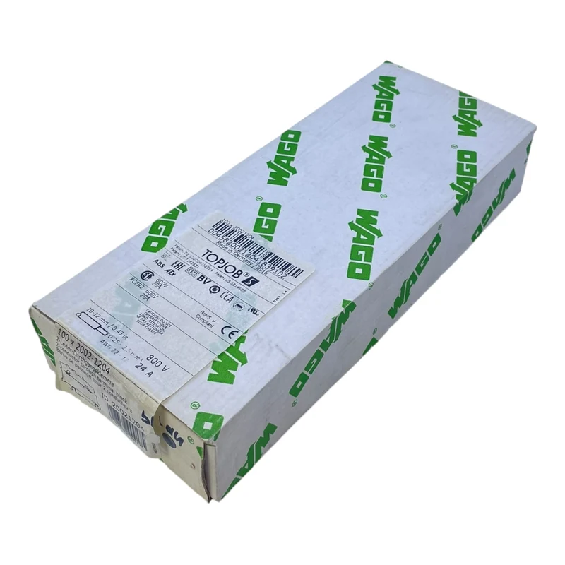 WAGO 2002-1204 2-Leiter-Durchgangsklemme TOPJOB S VE: 75 Stk