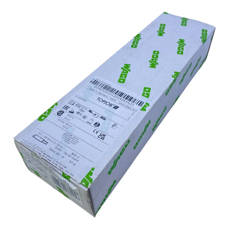 WAGO Durchgangsklemme 2-Leiter 10mm² 800V 65A 2010-1201 VE:31 Stk