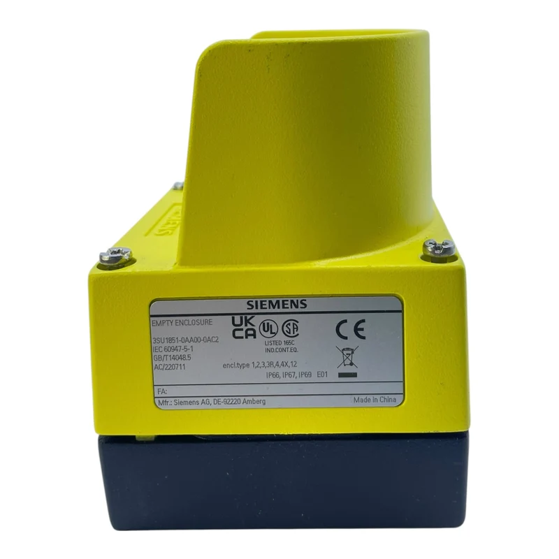 Siemens Leergehäuse Gelb für Not-Halt-Taster 3SU1851-0AA00-0AC2 M20