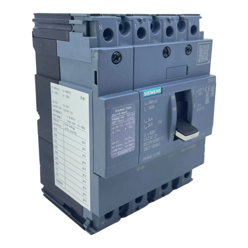 Siemens Leistungsschalter 160A 3VA1110-1AA42-0AA0 3-polig