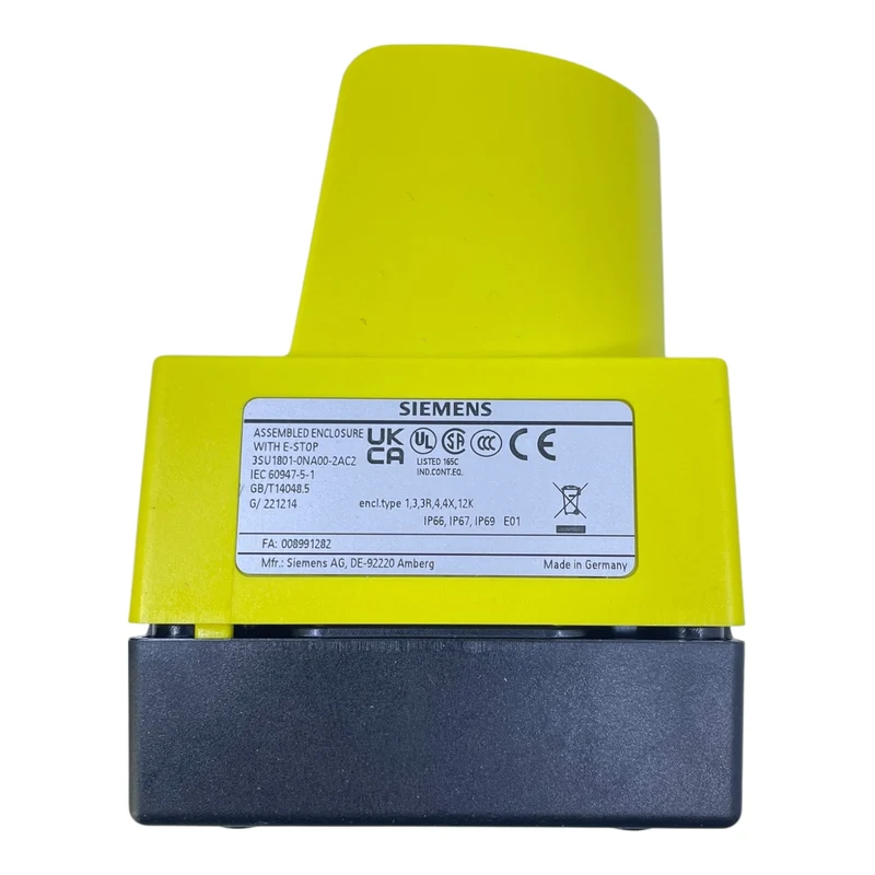 Siemens Not-Halt Schalter 3SU1801-0NA00-2AC2 IP66/IP67/IP69K Gehäuse Siemens