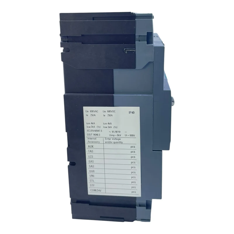 Siemens Leistungsschalter 250A 3VA1225-1AA42-0AA0 690V 3-polig