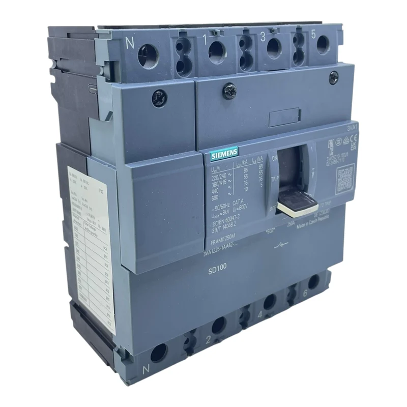 Siemens Leistungsschalter 250A 3VA1225-1AA42-0AA0 690V 3-polig
