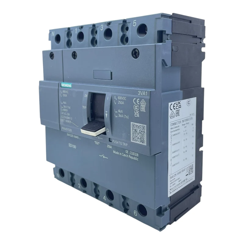 Siemens Leistungsschalter 250A 3VA1225-1AA42-0AA0 690V 3-polig