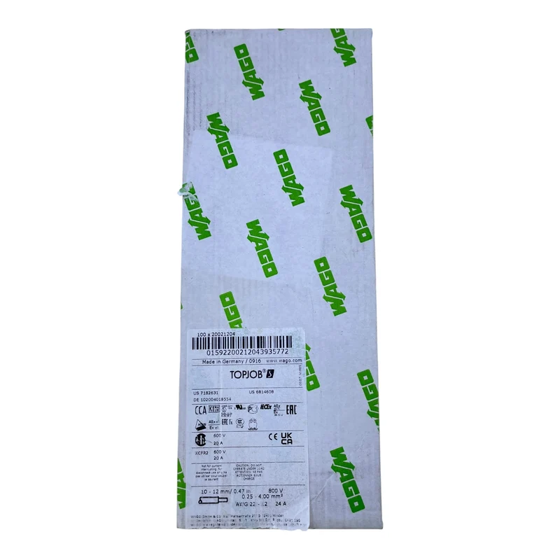 WAGO 2002-1204 2-Leiter-Durchgangsklemme TOPJOB S VE: 103 Stk