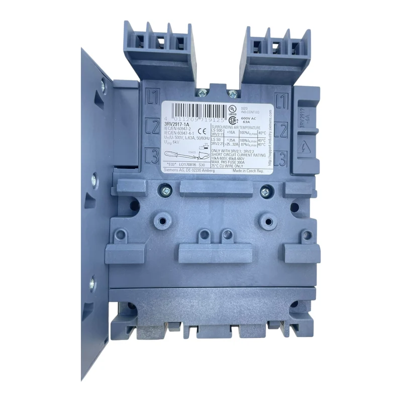 Siemens 3-Phasen-Sammelschiene Anschlussblock 3RV2917-1A 63A LS-S00 3RV2 Zubehör
