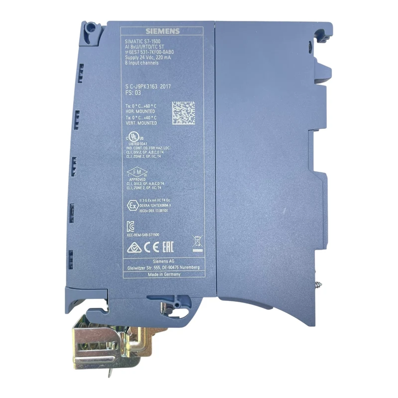 Siemens S7-1500 Analog-Eingangsmodul 6ES7531-7KF00-0AB0 8AI RTD TC ST 24VDC