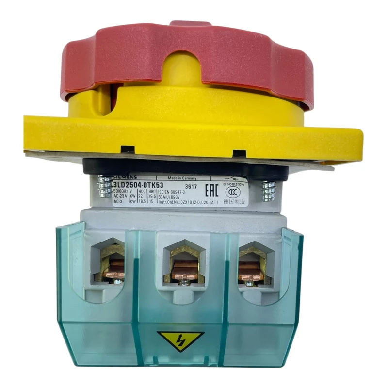Siemens Lasttrennschalter Not-Aus 3LD2504-0TK53 63A 690V AC NotAus Trennschalter