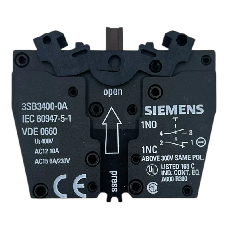 Siemens Leuchtdrucktaster rot 24V LED 1NO+1NC 3SB3247-0AA21