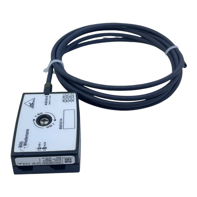 Bihl+Wiedemann Verteiler BW3314 Passiv M12 AS-i AUX 2×4A Rundkabel