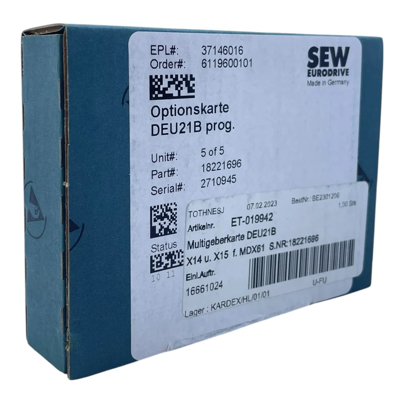 SEW EURODRIVE DEU21B Optionskarte Multigeberkarte für MDX61 X14/X15