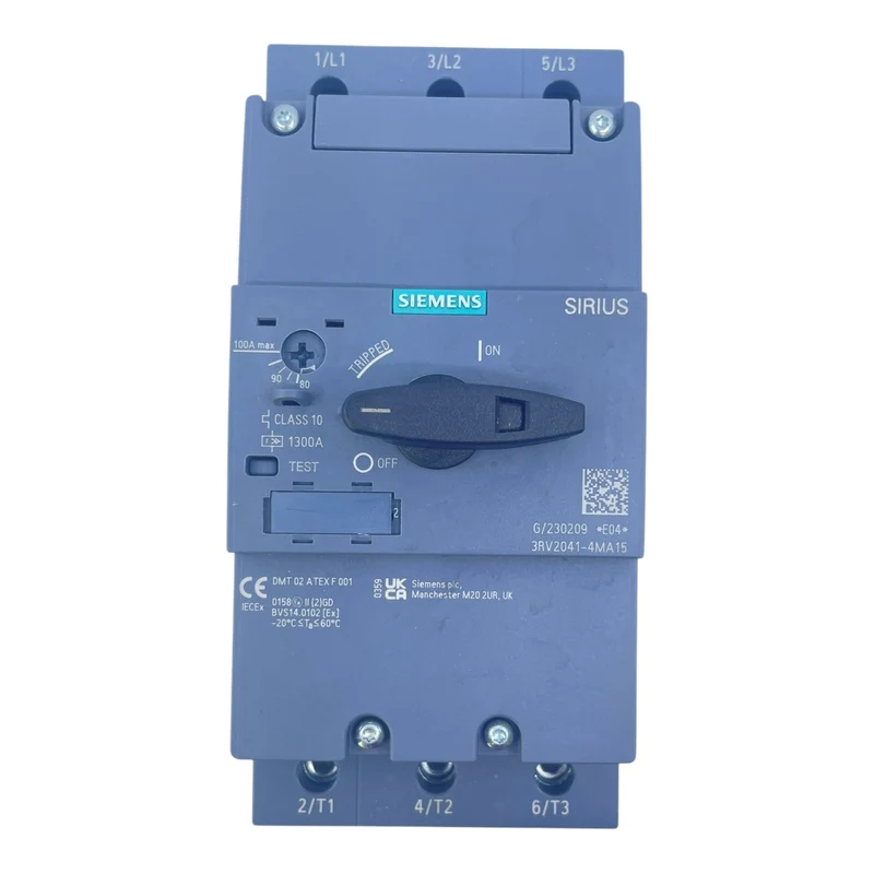 Siemens Motorschutzschalter 80-100 A 3RV2041-4MA15 Sirius Class 10