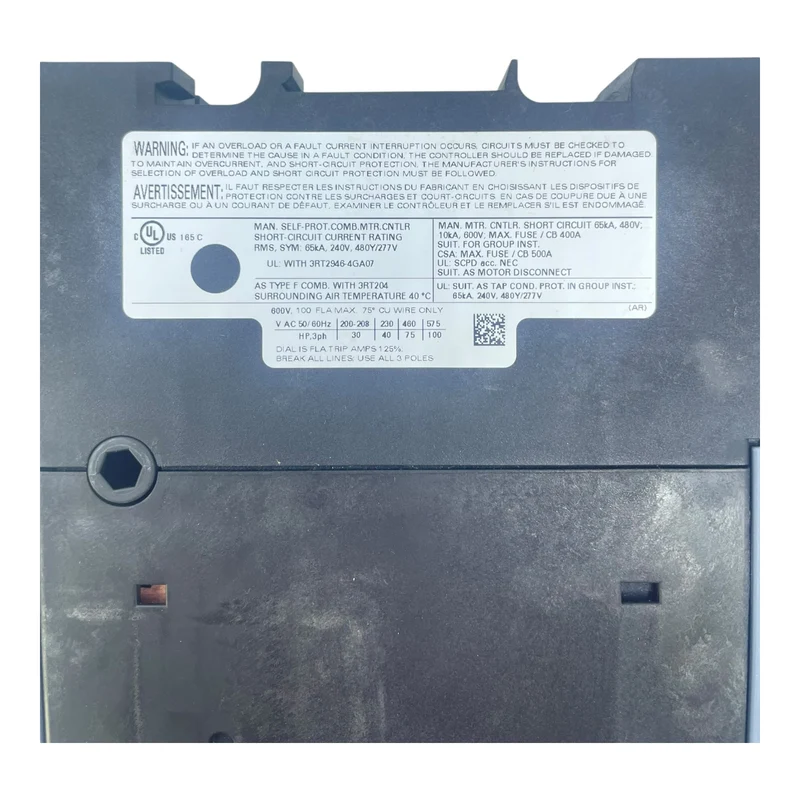 Siemens Motorschutzschalter 80-100 A 3RV2041-4MA15 Sirius Class 10