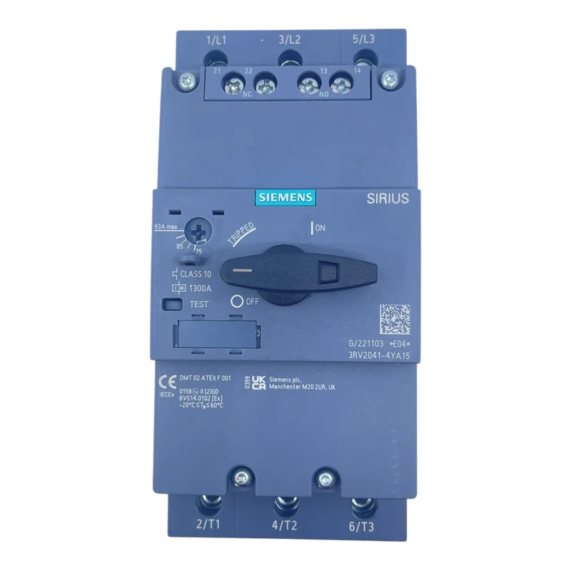 Siemens Motorschutzschalter 75–93 A 3RV2041-4YA15 Sirius Class 10