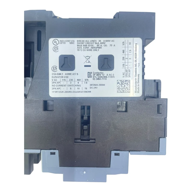 Siemens Schaltgerät 3RA2120-1KH24-0BB4 16 A Motorschutz + Schütz Sirius