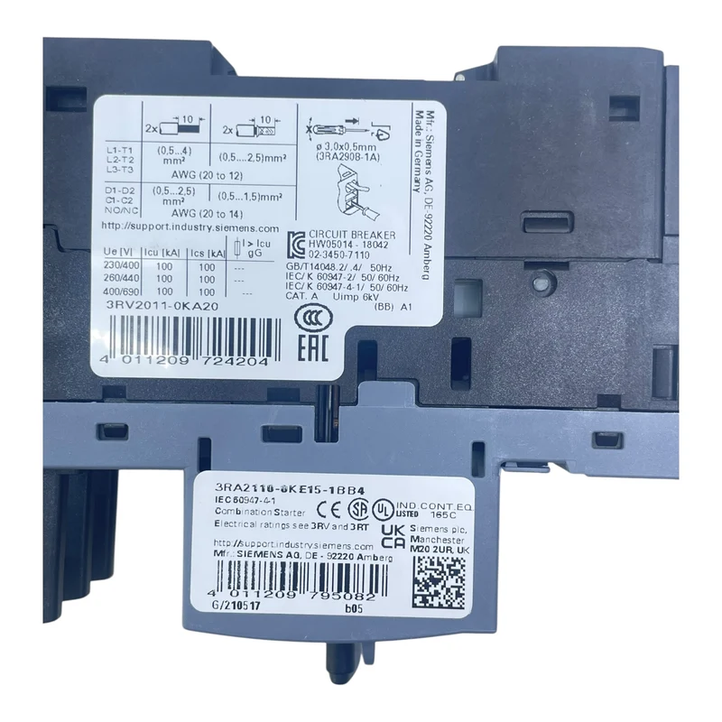 Siemens Verbraucherabzweig 3RA2110-0KE15-1BB4 16A Motorschutz + Schütz Sirius