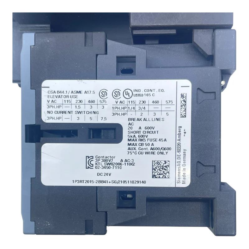 Siemens Verbraucherabzweig 3RA2110-0KE15-1BB4 16A Motorschutz + Schütz Sirius