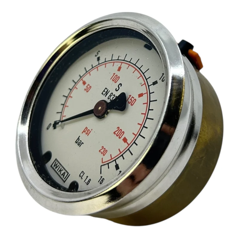 WIKA Manometer Druckmesser 0–16 bar / 0–230 psi EN 837 Manometer für Industrie