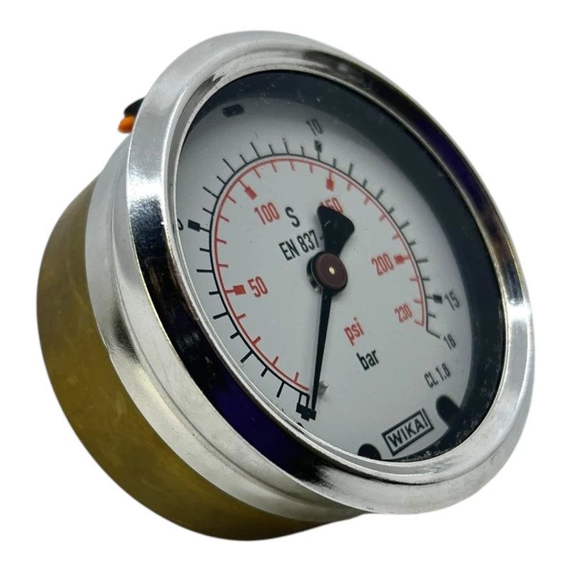 WIKA Manometer Druckmesser 0–16 bar / 0–230 psi EN 837 Manometer für Industrie