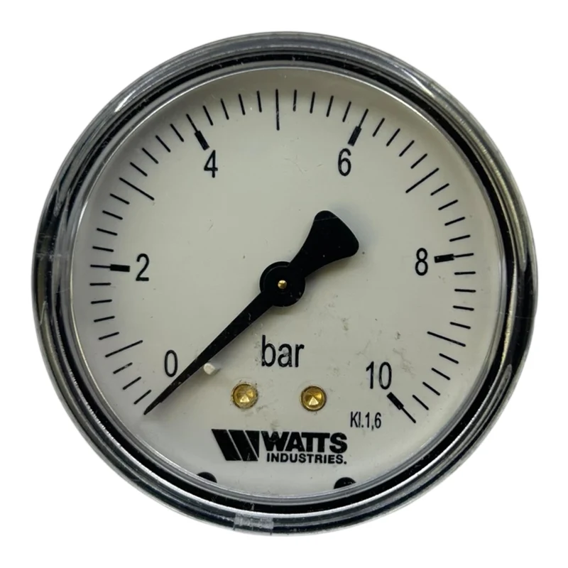 WATTS Industries Manometer Druckmesser 0–10 bar Kl.1,6