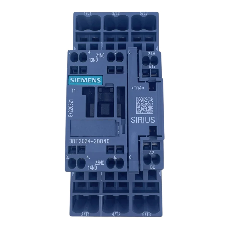 Siemens Schütz Leistungsschütz 3RT2024-2BB40 24V DC Sirius 3-polig