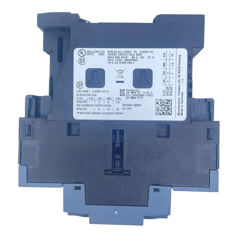 Siemens Schütz Leistungsschütz 3RT2024-2BB40 24V DC Sirius 3-polig