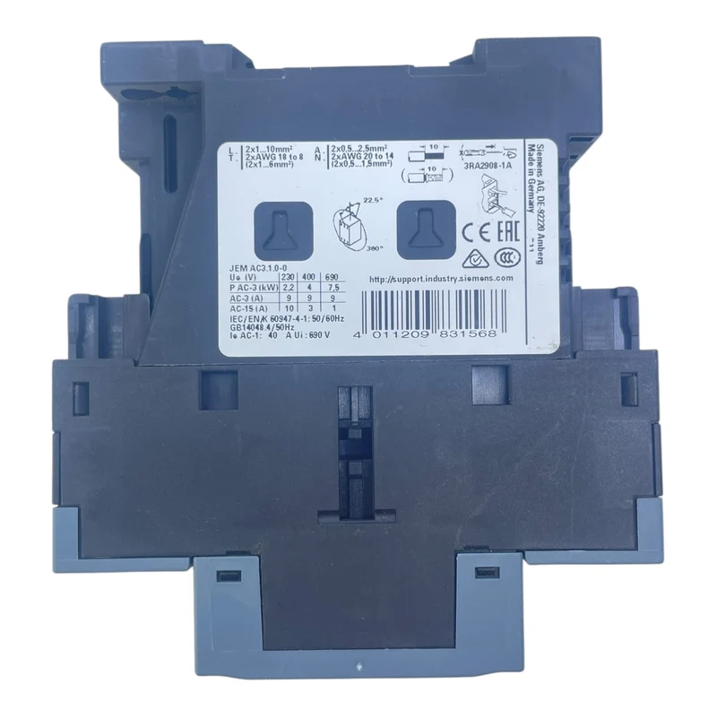 Siemens Schütz 3RT2023-2BB40 SIRIUS 24V DC 3-polig Hilfskontakte