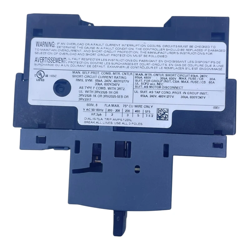 Siemens Motorschutzschalter 5,5-8A 3RV2011-1HA10 SIRIUS 1,1–1,6Nm