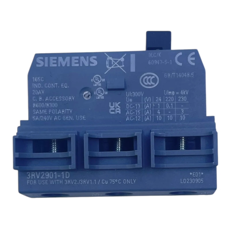Siemens Hilfskontaktblock 3RV2901-1D für 3RV2 / 3RV1.1 Leistungsschalter VE:3stk