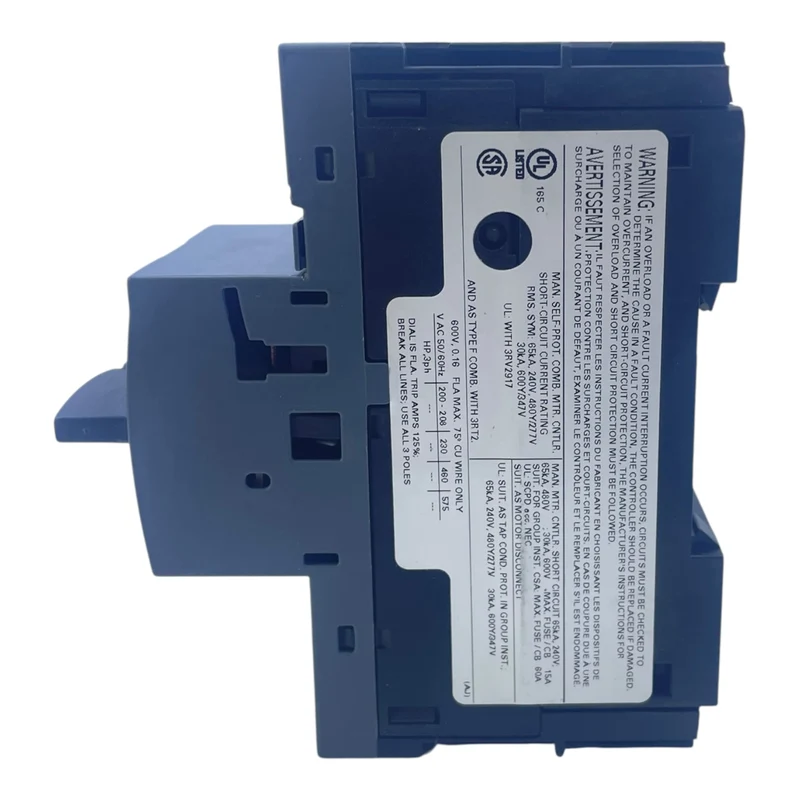 Siemens Motorschutzschalter SIRIUS 0,11–0,16 A 3RV2011-0AA20 3-polig