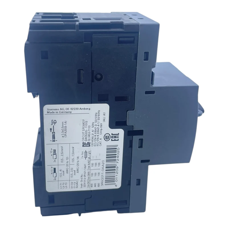 Siemens Motorschutzschalter SIRIUS 0,11–0,16 A 3RV2011-0AA20 3-polig