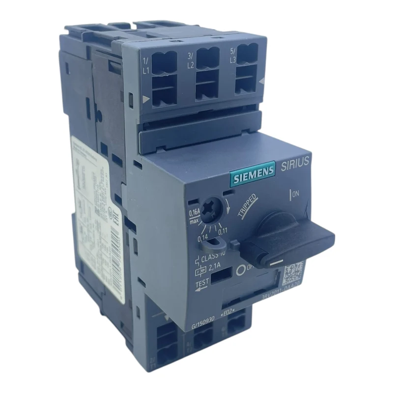 Siemens Motorschutzschalter SIRIUS 0,11–0,16 A 3RV2011-0AA20 3-polig
