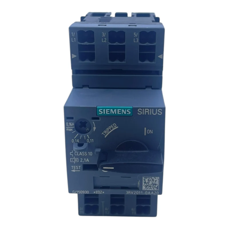 Siemens Motorschutzschalter SIRIUS 0,11–0,16 A 3RV2011-0AA20 3-polig