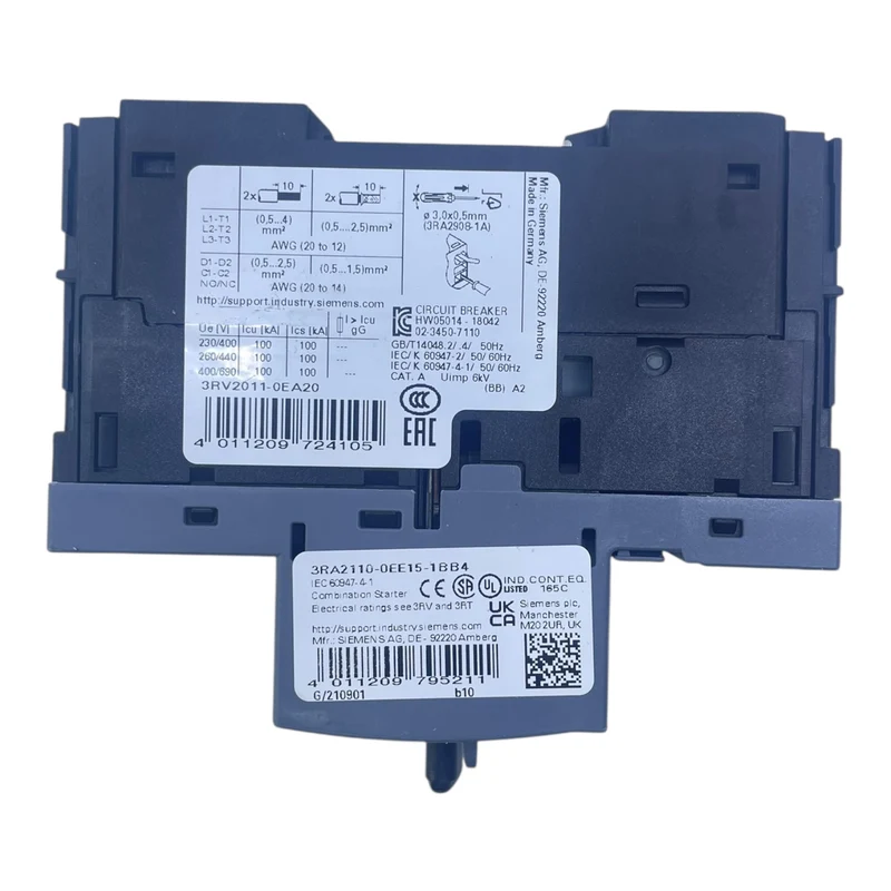 Siemens Motorschutzschalter SIRIUS 0,28–0,4 A 3RV2011-0EA20 3-polig