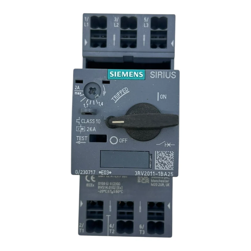 Siemens Motorschutzschalter SIRIUS 1,4–2 A 3RV2011-1BA25 3-polig
