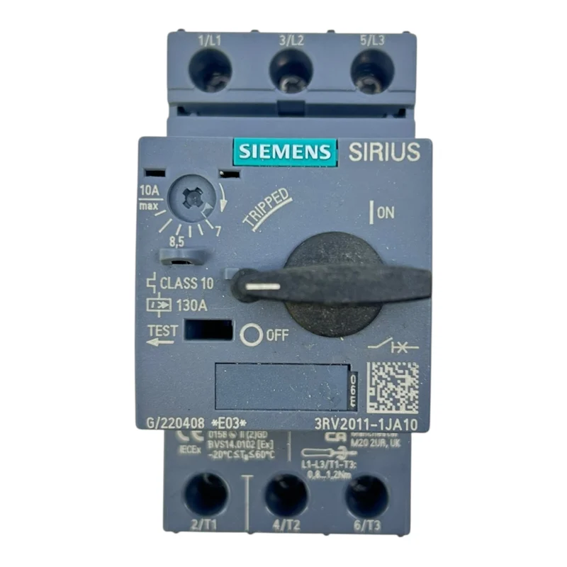 Siemens Motorschutzschalter SIRIUS 10A 3RV2011-1JA10 3-polig