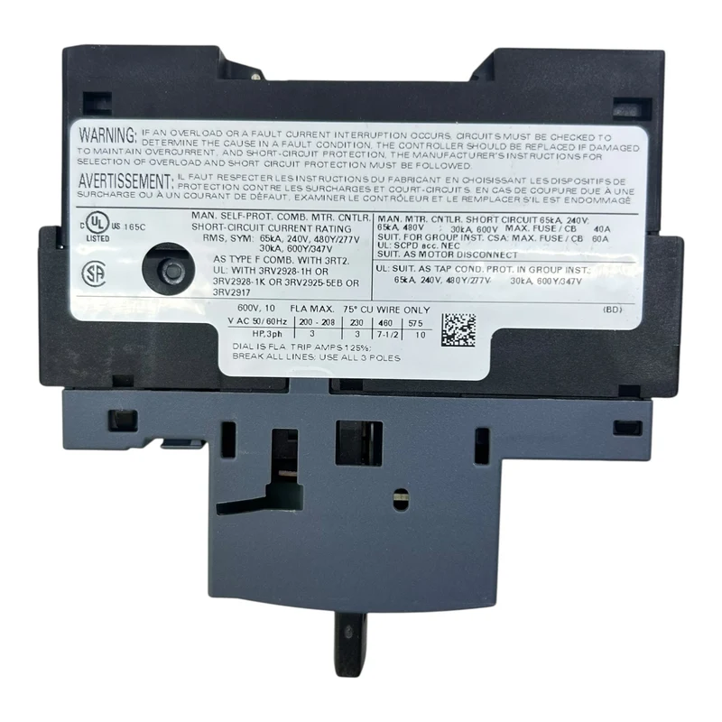 Siemens Motorschutzschalter SIRIUS 10A 3RV2011-1JA10 3-polig