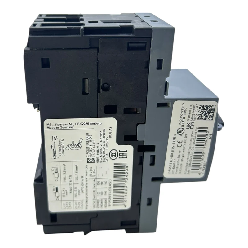 Siemens Motorschutzschalter 0,9–1,25A 3RV2011-0KA20 16A 690V Class10 3-polig