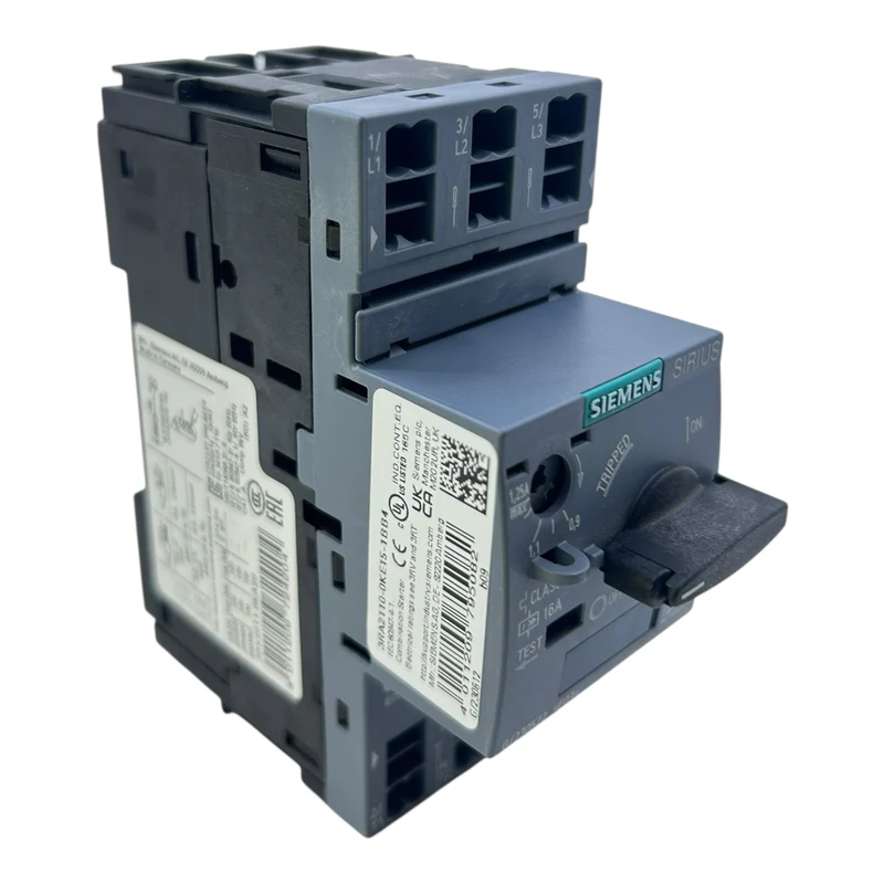 Siemens Motorschutzschalter 0,9–1,25A 3RV2011-0KA20 16A 690V Class10 3-polig