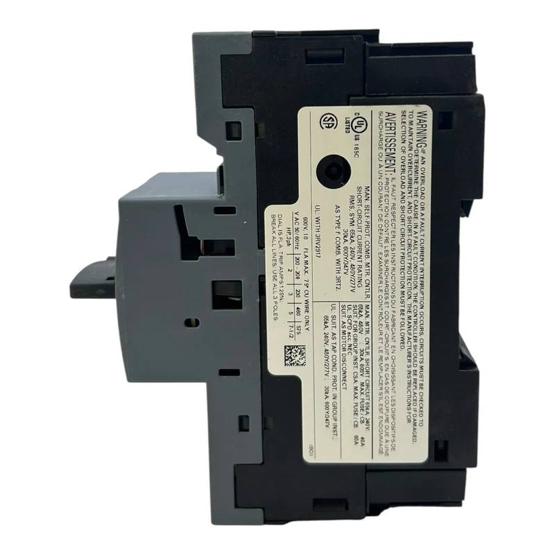 Siemens Motorschutzschalter 7–10A 3RV2021-1JA20 130A 690V Class 10 3-polig