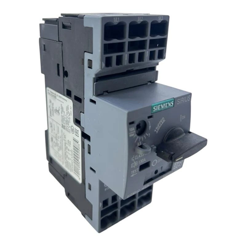Siemens Motorschutzschalter 7–10A 3RV2021-1JA20 130A 690V Class 10 3-polig