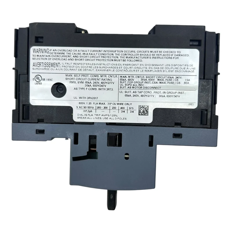 Siemens Motorschutzschalter Sirius 3RV2011-0KA25 0,9–1,25A 16A Class 10