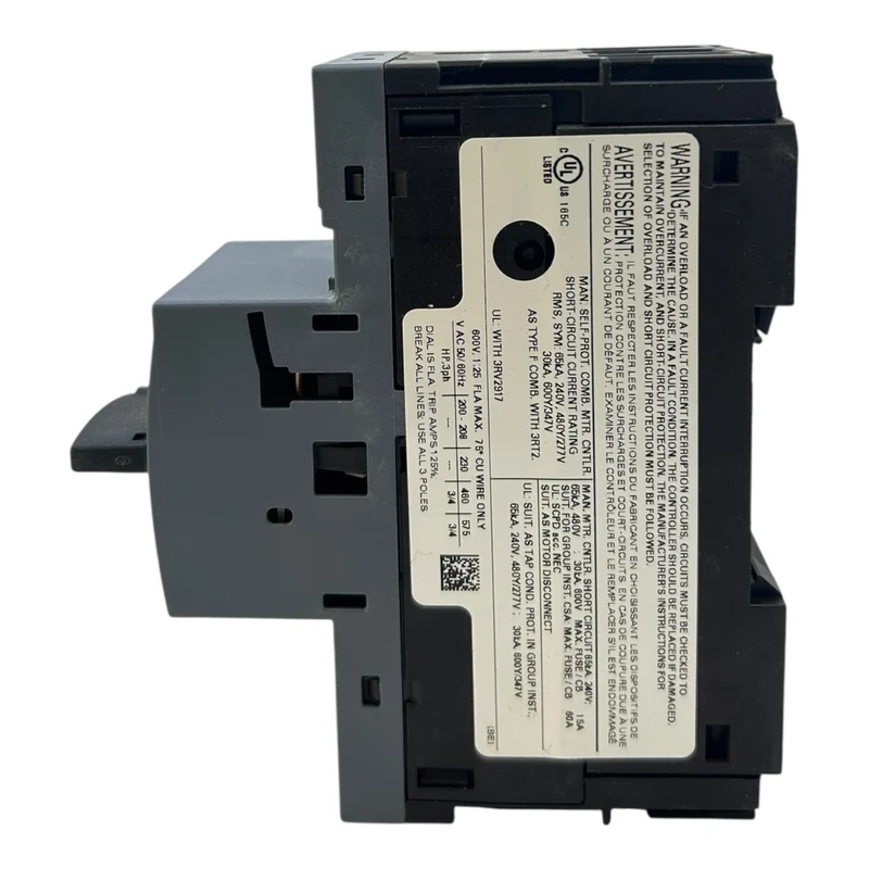 Siemens Motorschutzschalter Sirius 3RV2011-0KA25 0,9–1,25A 16A Class 10
